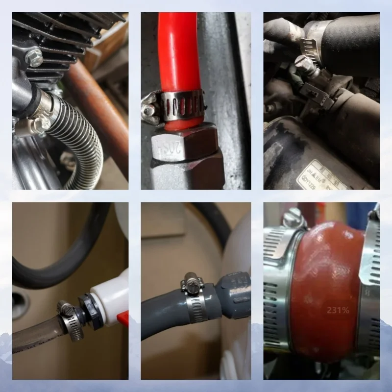Wholesale Customization Free Samples Worm Drive Hose Clamp Adjustable Clamps & Clips