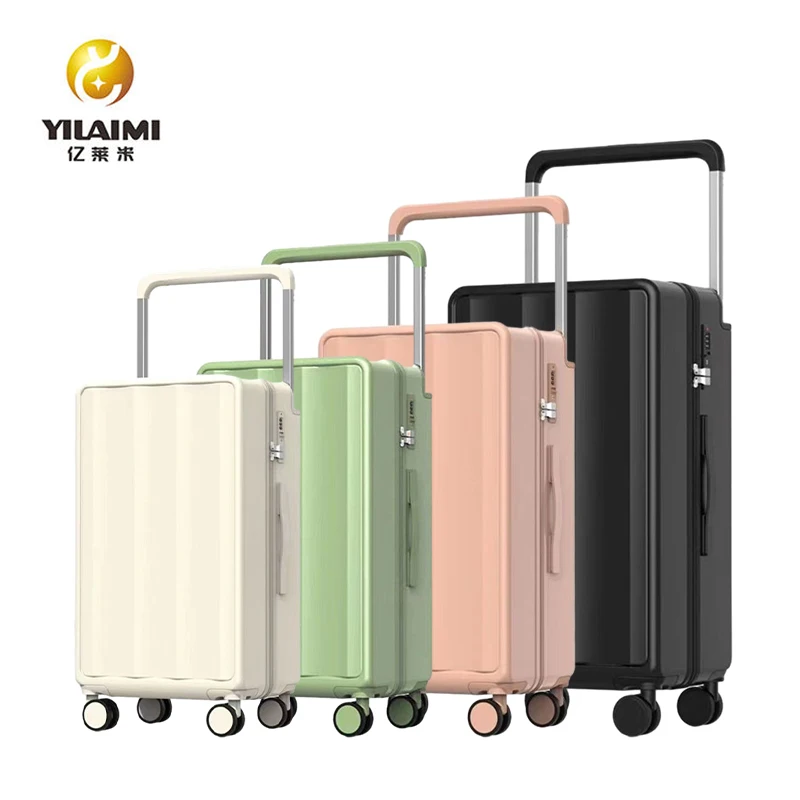 High Quality Pc Abs Outdoor Wide Trolley Travelling Suitcase Travel Luggage Bag Multi Colors Large Capacity Maletas De Viaje Set