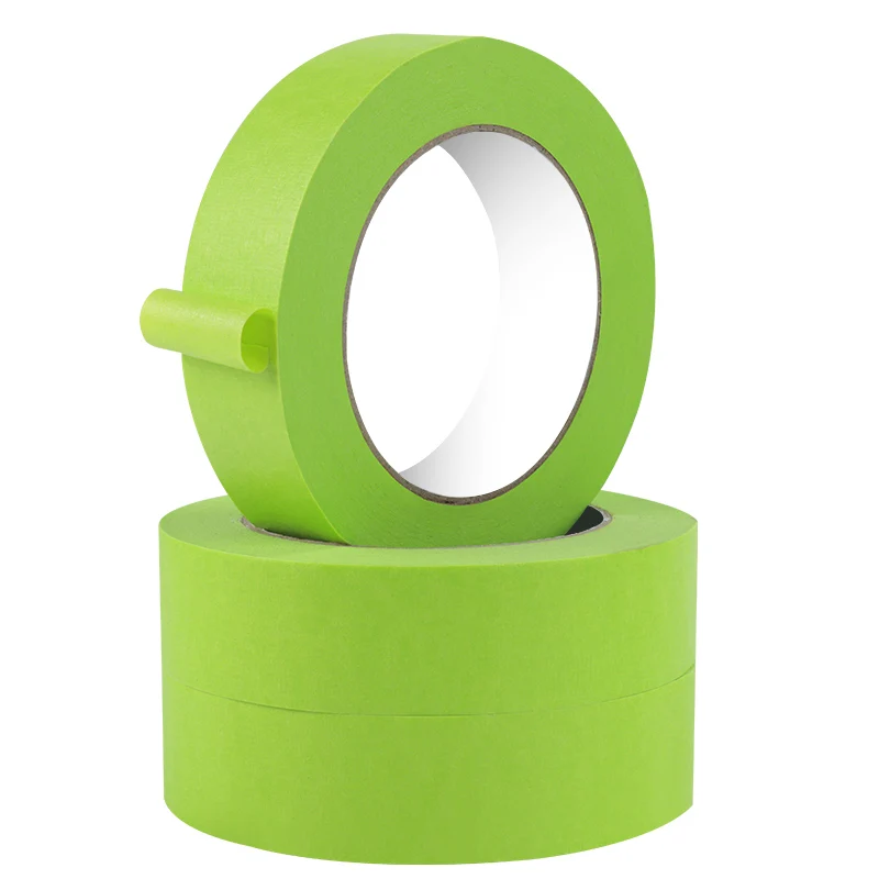BYSLI paint mask tape Strong rubber glue High quality Decorative Crepe 2 inch General purpose Masking Paper Tape