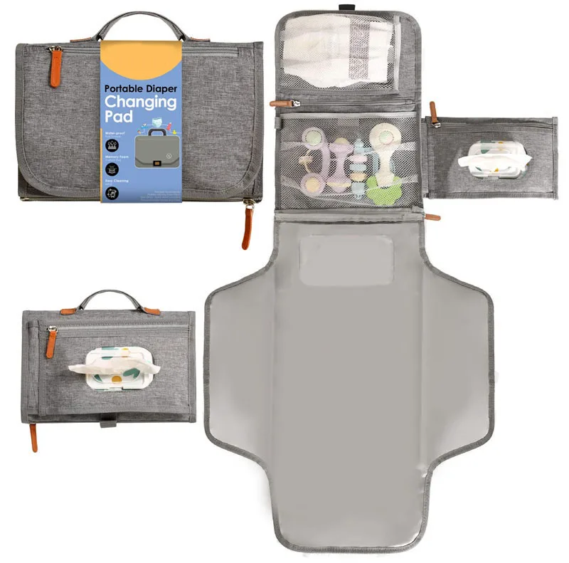 Portable Changing Pads for Baby With Shoulder Strap Detachable Pad Factory Custom
