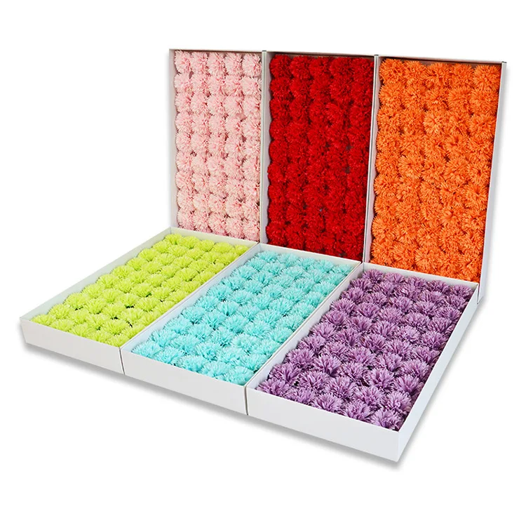 Ammy Factory hot sale Carnation soap flower head soap flower to send teacher elder bouquet gift box diy material