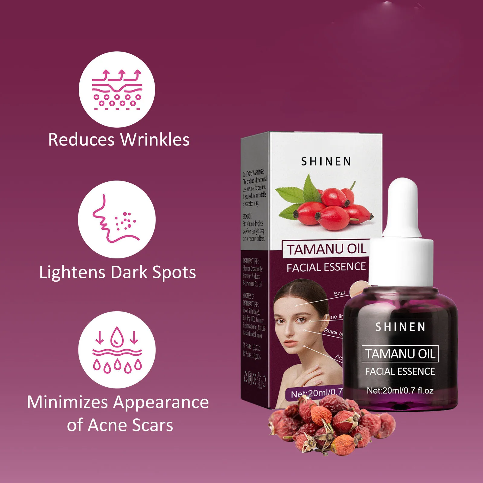 Skin Care Bulk Order For Anti Acne Calm Down Hydrating Smoothing Anti Aging Tamanu Seed Oil