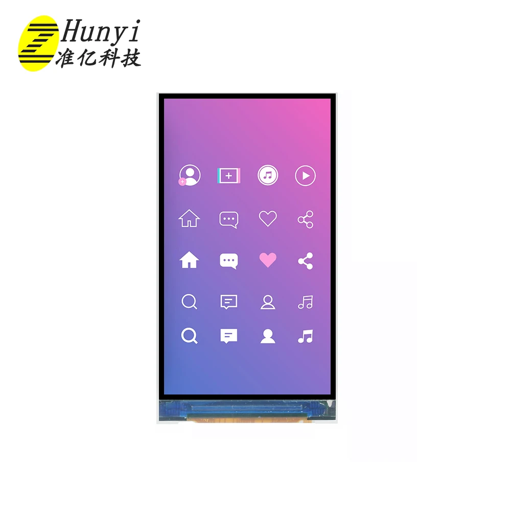 Manufacturer IPS MIPI RGB 3 Inch TFT Display Normal Black Support Customization Zhunyi Technology 37.44*66.61mm 480*854 CN;GUA