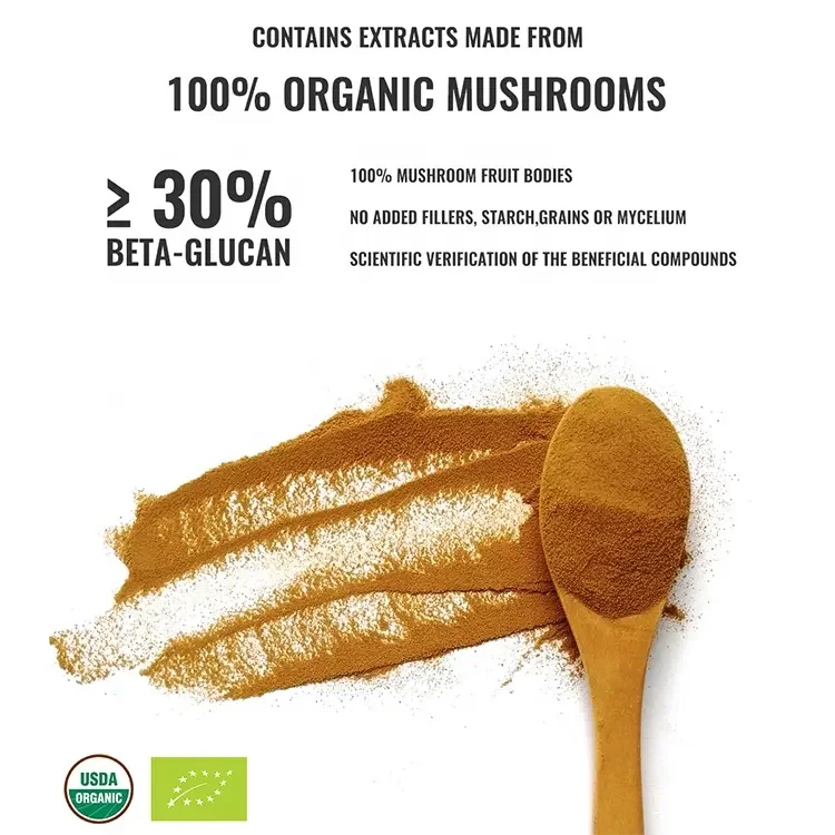 10:1 30:1 Reishi Mushroom Extract Powder Ganoderma Lucidum Powder Reishi Dual Mushroom Extract Powder