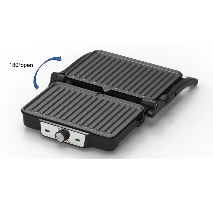 1500W High Quality Panini Grill Non Stick Coating Electric Contact Grill Steak Sandwich Press Grill