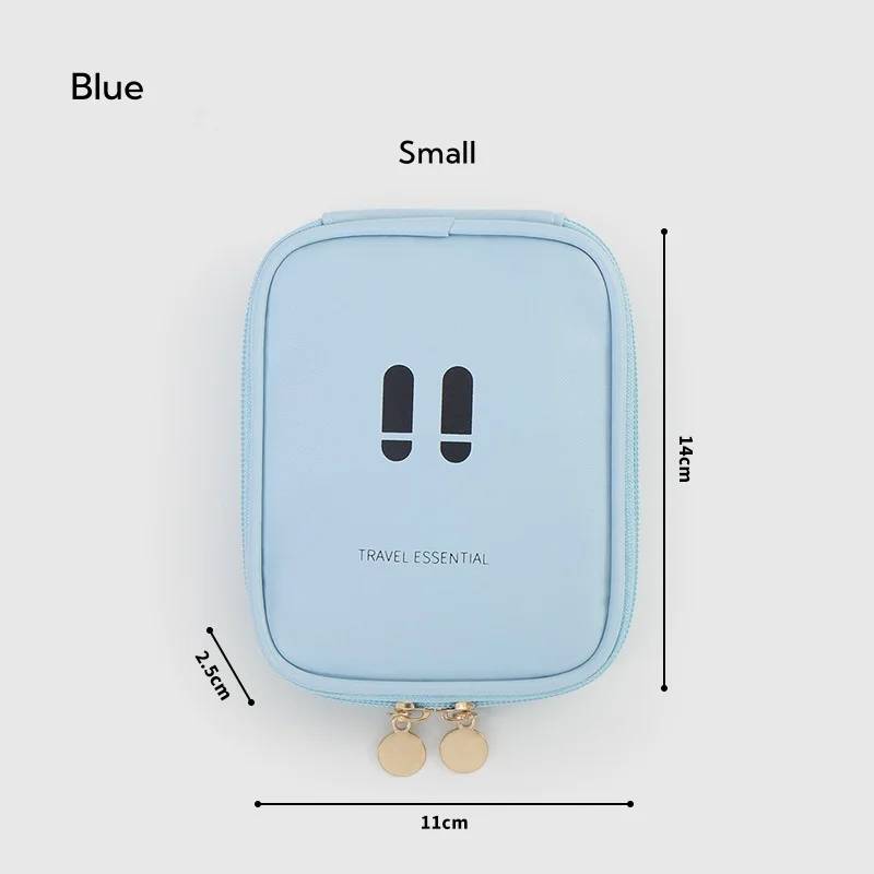 Outdoor Emergency First Aid Kit, Portable Empty Medicine Storage Bag, PU Waterproof First Aid Bag for Travel Home Camping