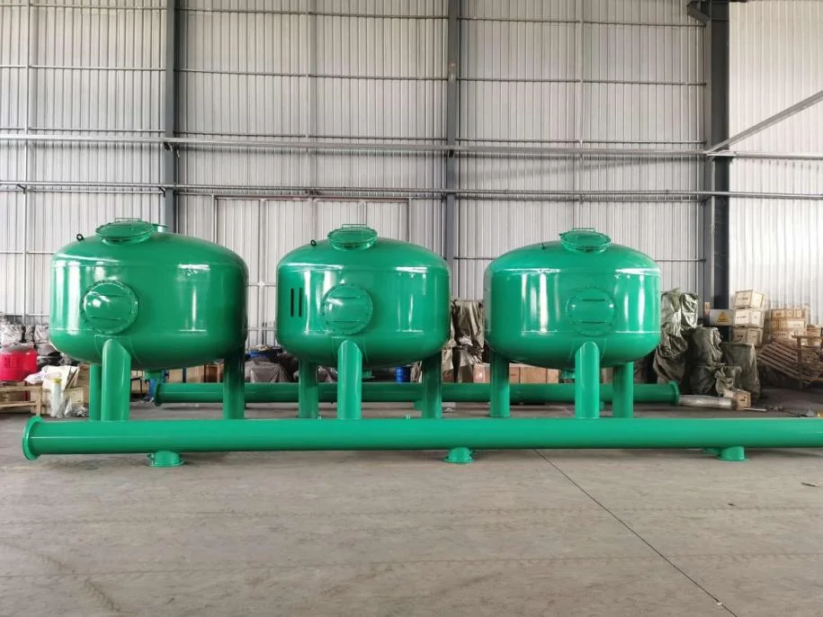 30-50CBM per hour 2 tanks max pressure 1Mpa automatic sand filter system for agricultural irrigation