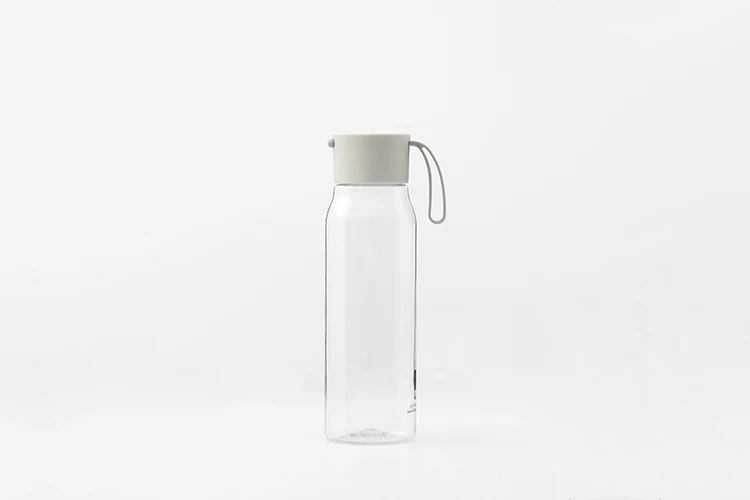 
BPA free PLASTIC FLASK BOTTLE with silicone strap, 550ml sport drinking water tritan bottle 