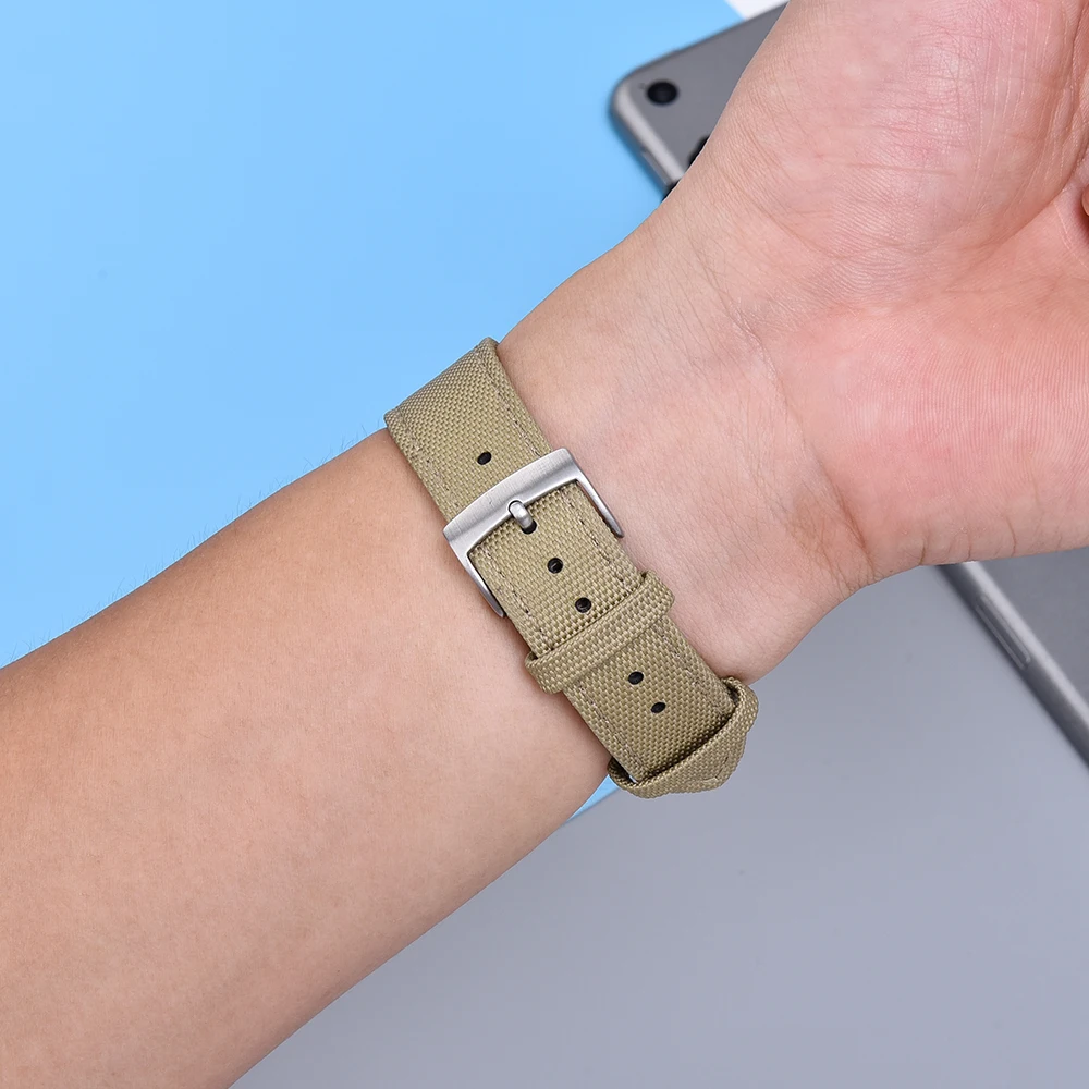 JUELONG Премиум тканевый ремешок для часов парусиновая ткань водонепроницаемый спортивный дайвинга с быстросъемной пружиной