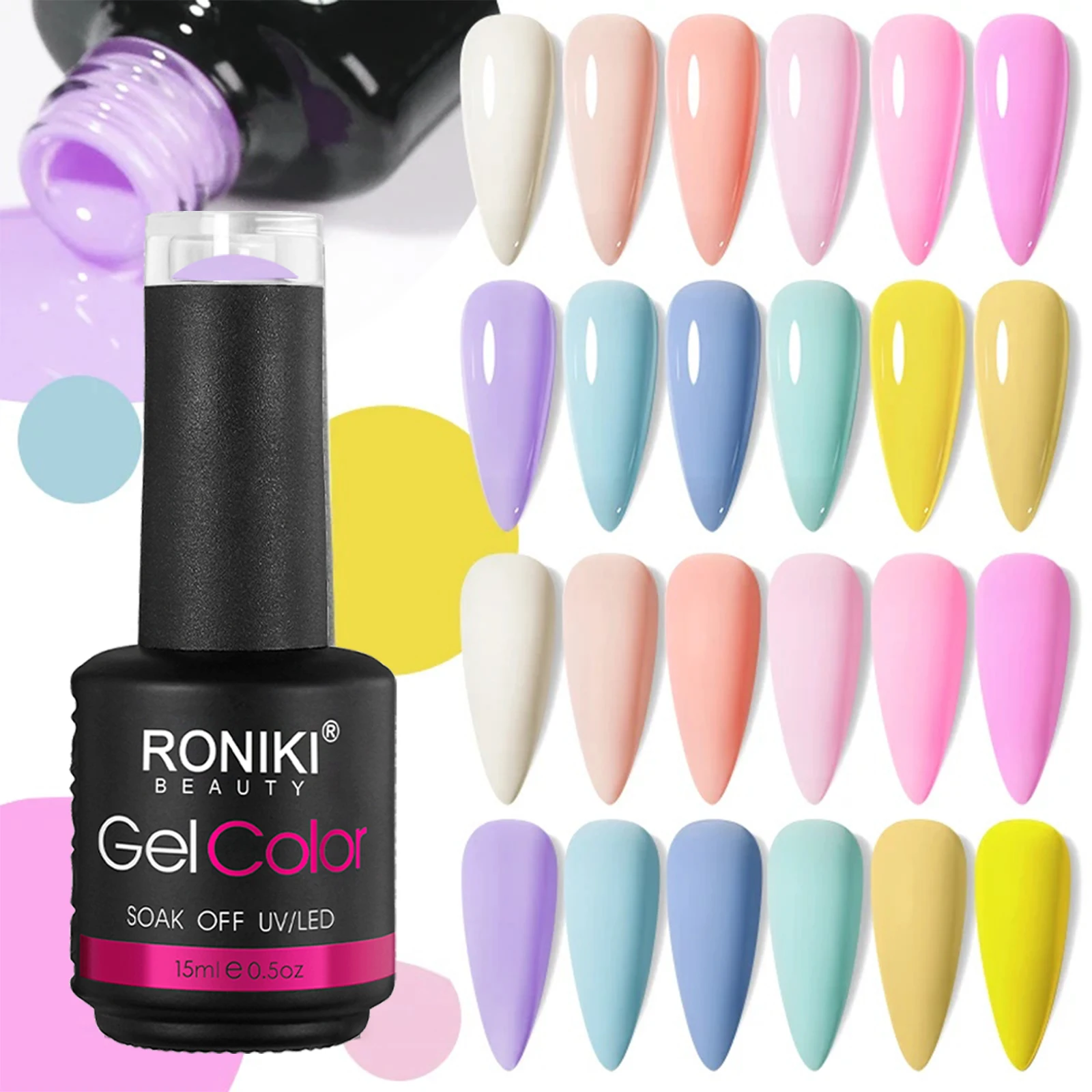 RONIKI Private Label УФ-гель лак 3 в 1 один шаг 168 цветов для маникюрного салона