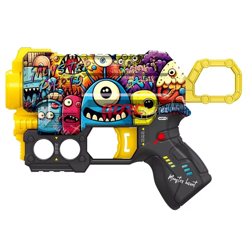 4DRC Boys Shooting Game Plastic Toy Gun,UV Printing Eva Soft Bullets Shoot Toy Gun,Shooting Games Toy Guns With 6 Bullets Shoot