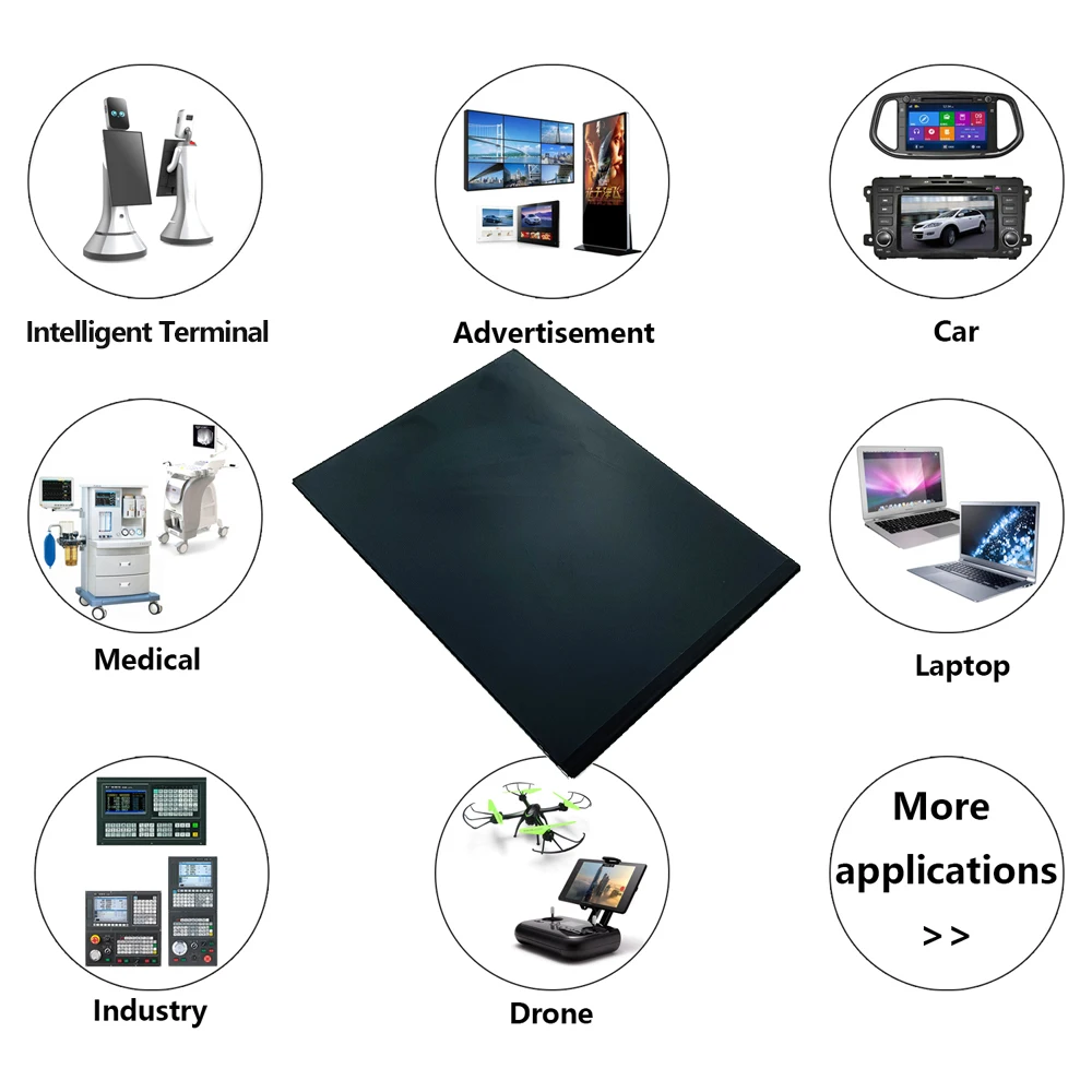 Sharp 7.9/8 Inch 2K 1536*2048 Resolution 4:3 TFT-LCD Display Module 460cd/m2 IPS Panel LCD Screen Ultra-thin