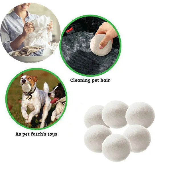 Best Selling Products 2022 New Trending Amazon private label Organic Wool Dryer Balls for Laundry Washing Machine