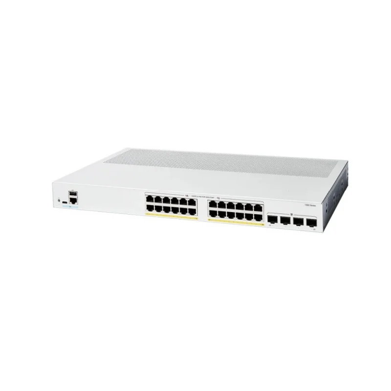 1300 Series Rack Mountable 24 10/100/1000 Ports 4 Ports Gigabit SFP Ethernet Network Switch C1300-24T-4G