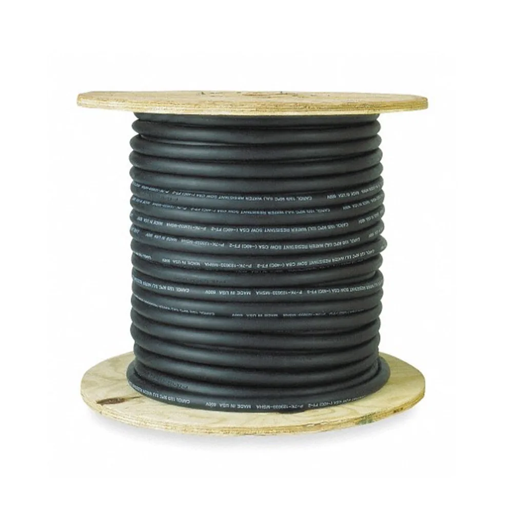 VNTC Tray Cable, Number of Conductors 3, 12 AWG, PVC, Black, 500 ft