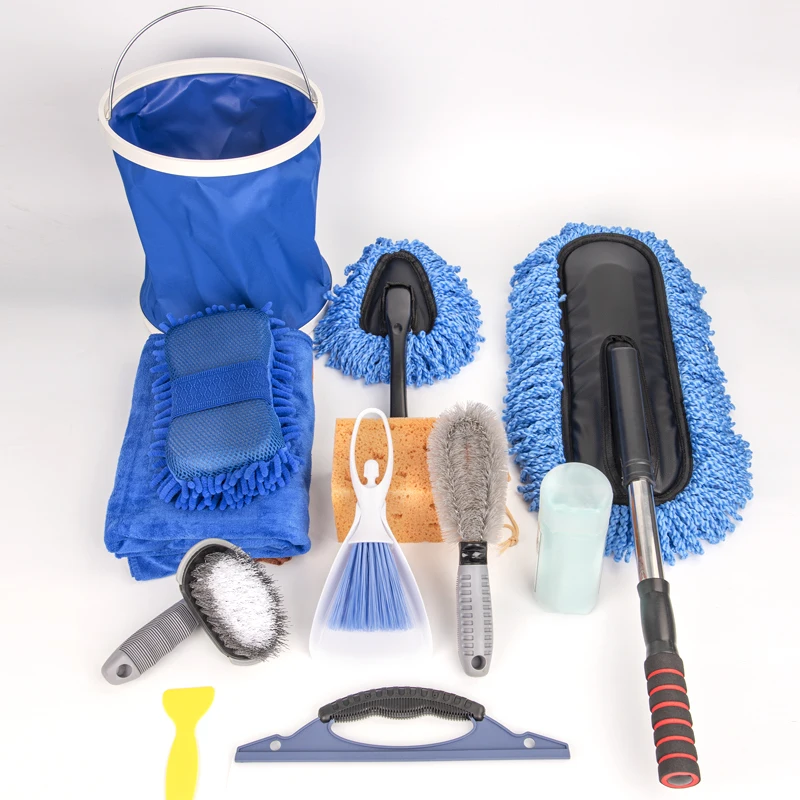Portable car wash accessories tools Towel Detailing Brush car cleaning kit set car wash
