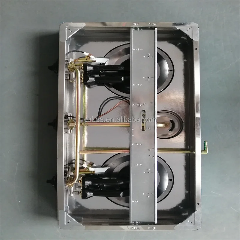 Top Brand Table Gas Stove 3 Burner  Liquefied Petroleum Gas Stove Tempered Glass Easy Clean Gas hob