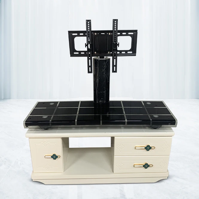 Новый ТВ-стол из закаленного стекла, простой модный ТВ-шкаф с выдвижным ящиком