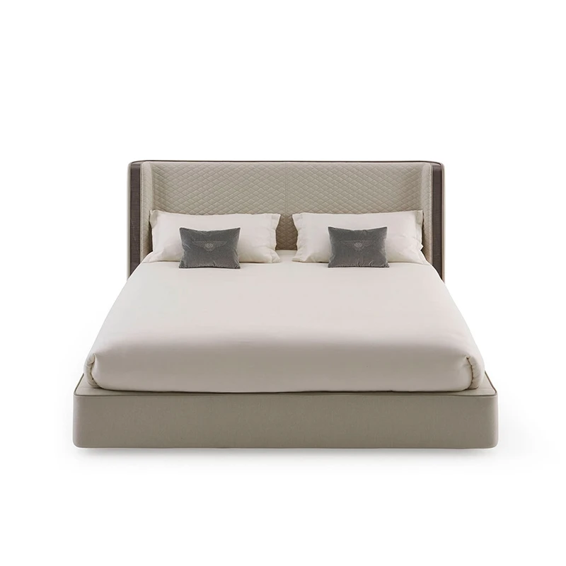 Modern Crafted from Premium Top Grain Cow Leather, Affordable Quality Made in China Bed