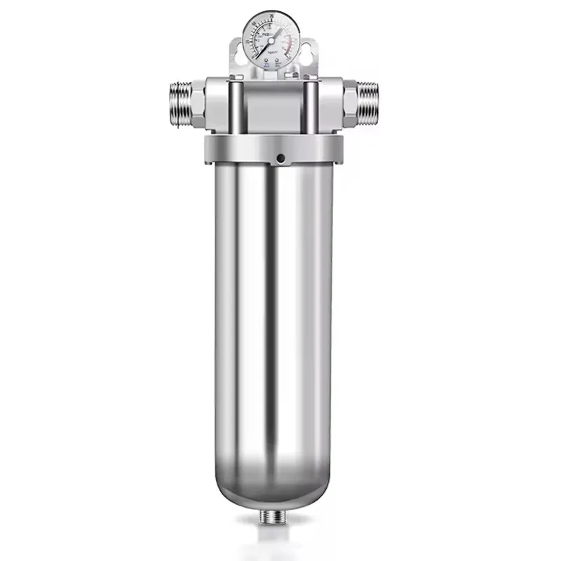 10 in Stainless steel filter housing pre filtration system industrial use water Prefilter 40 microns filter cartridge pre filter