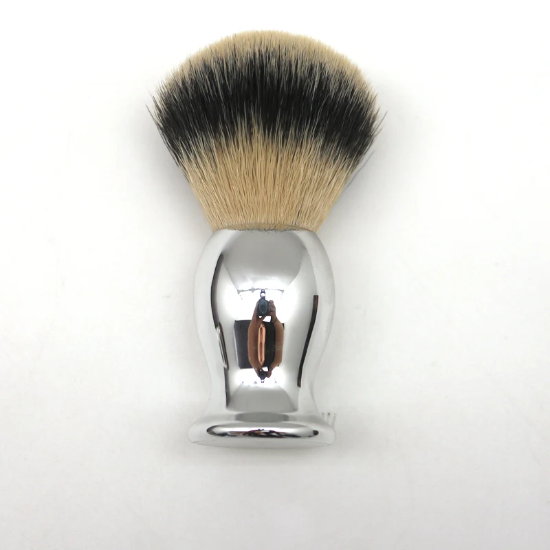 JDK Luxury Sliver Plating Shaving Brush Cheap Badger Synthetic Hair Beard Private Label Factory Shaving Tool