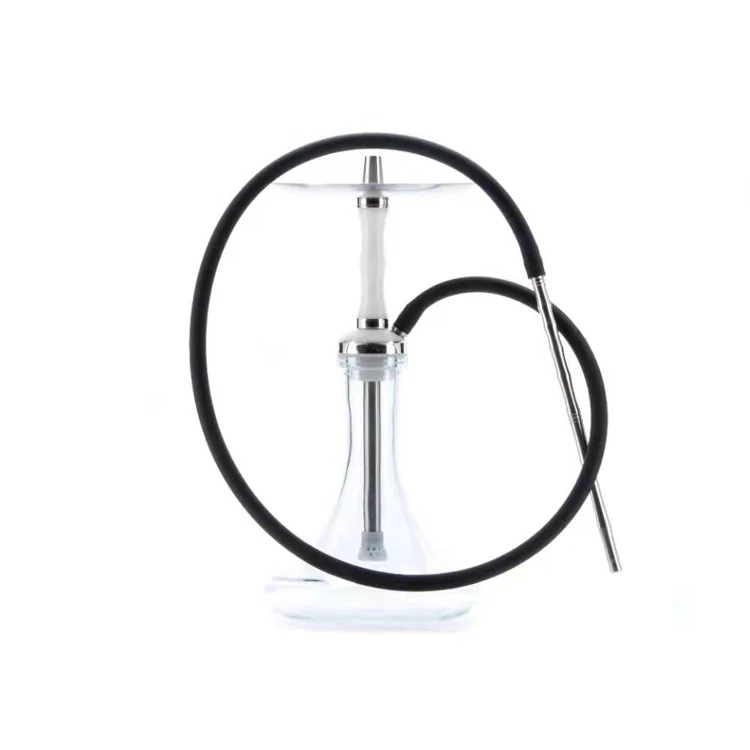 stainless steel hookah custom logo glass bottle water pipe Hookah Smoking Pipe