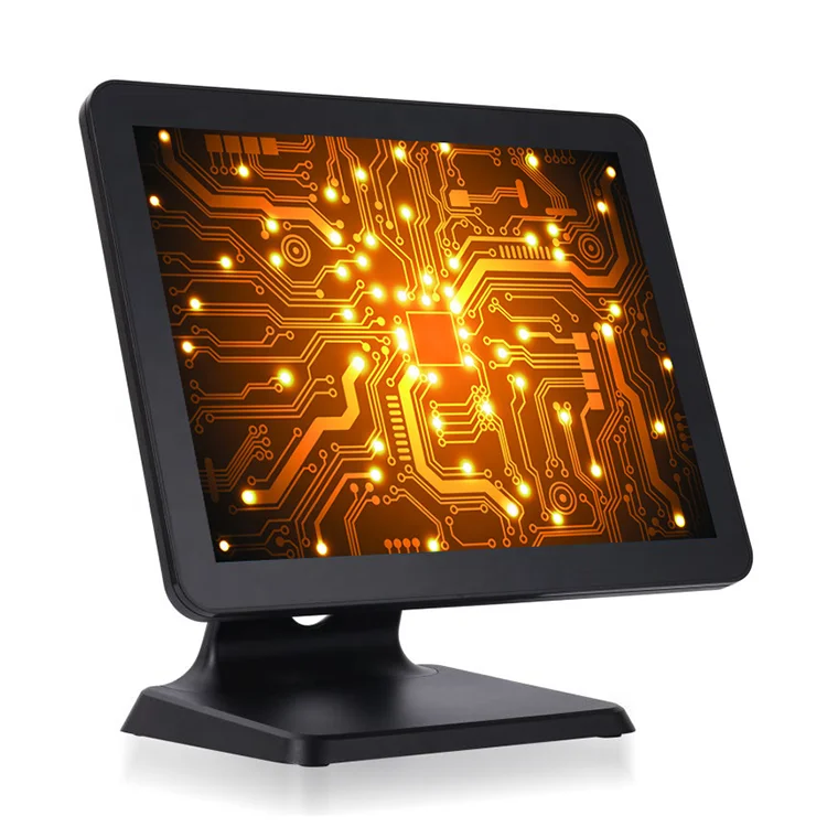 All in one POS till touch cash register 15 inch POS system touch screen monitor LCD display China cheap pos system