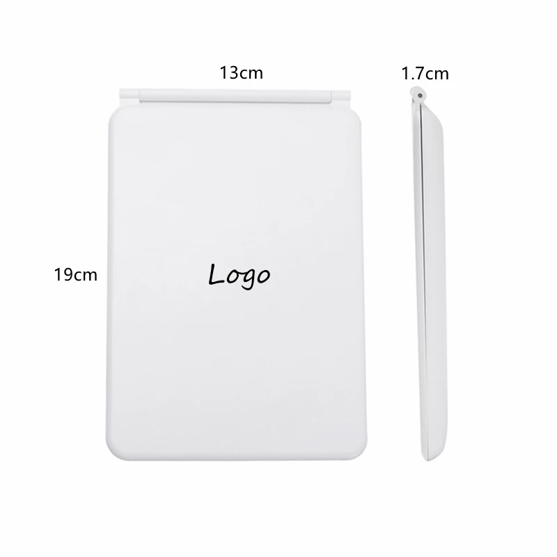 Handheld Square LED Pocket Mirror LED Lights Travel Small Portable Makeup Mirror.jpg