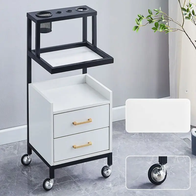 Пользовательский свет используется Маникюрный Стол для парикмахерской Роскошный белый минималистичный стиль красоты стул ногтей