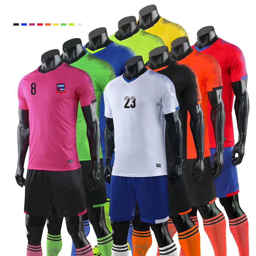 Оптовая продажа горячая Распродажа пустая футбольная майка дешевая Футбольная форма на заказ в