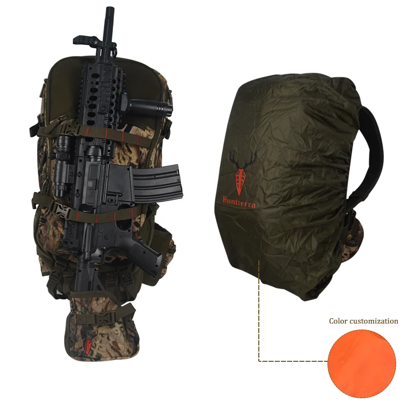 
free design service high quality Prospector Pack Camouflage Gea Gun Bag Rain Cover Camo hunting backpack 