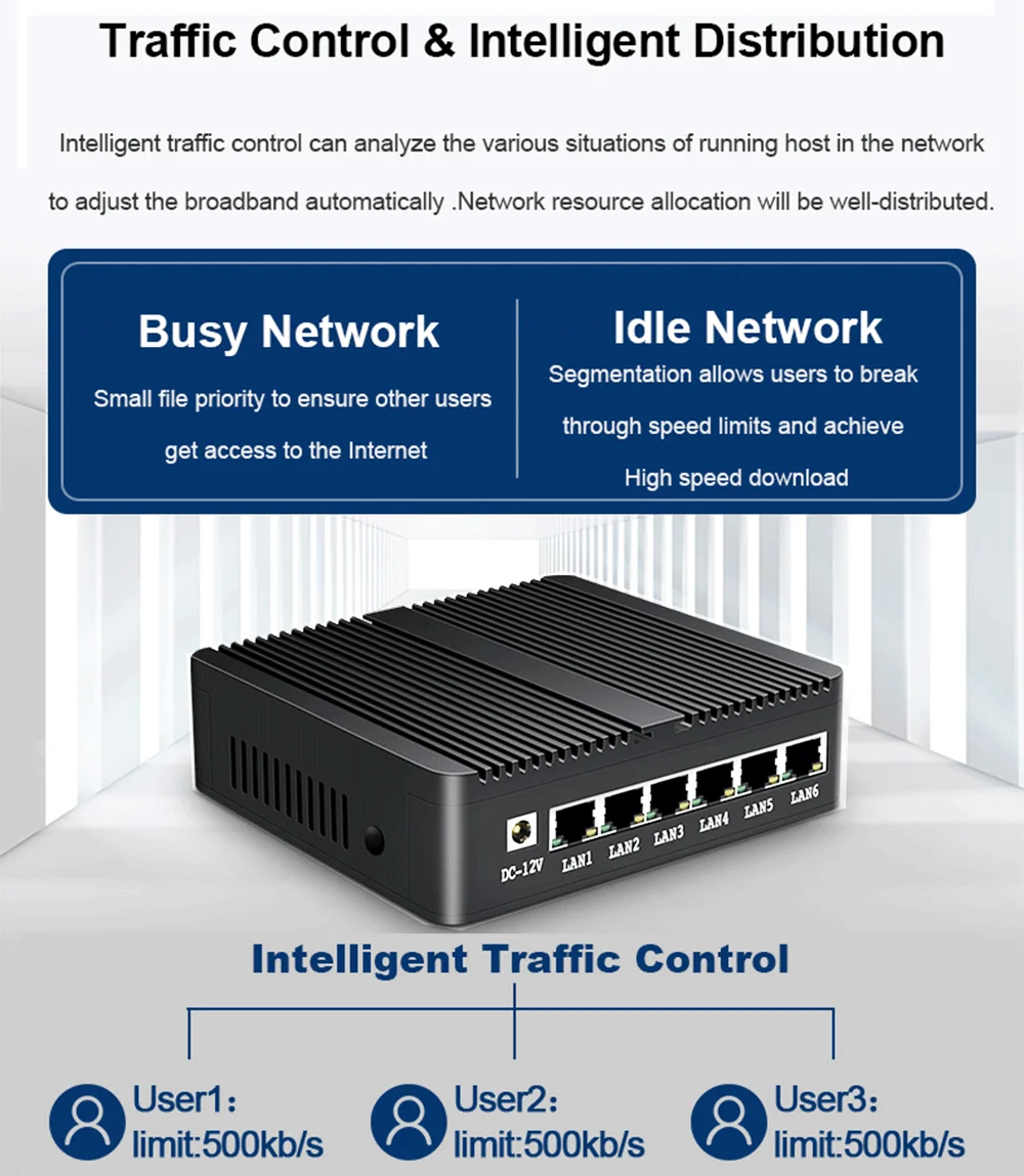  Сетевой маршрутизатор PfSense брандмауэр OPNSense мини-компьютер VPN с четырехъядерным процессором inteceleren J1900 6 LAN гигабит Ethernet