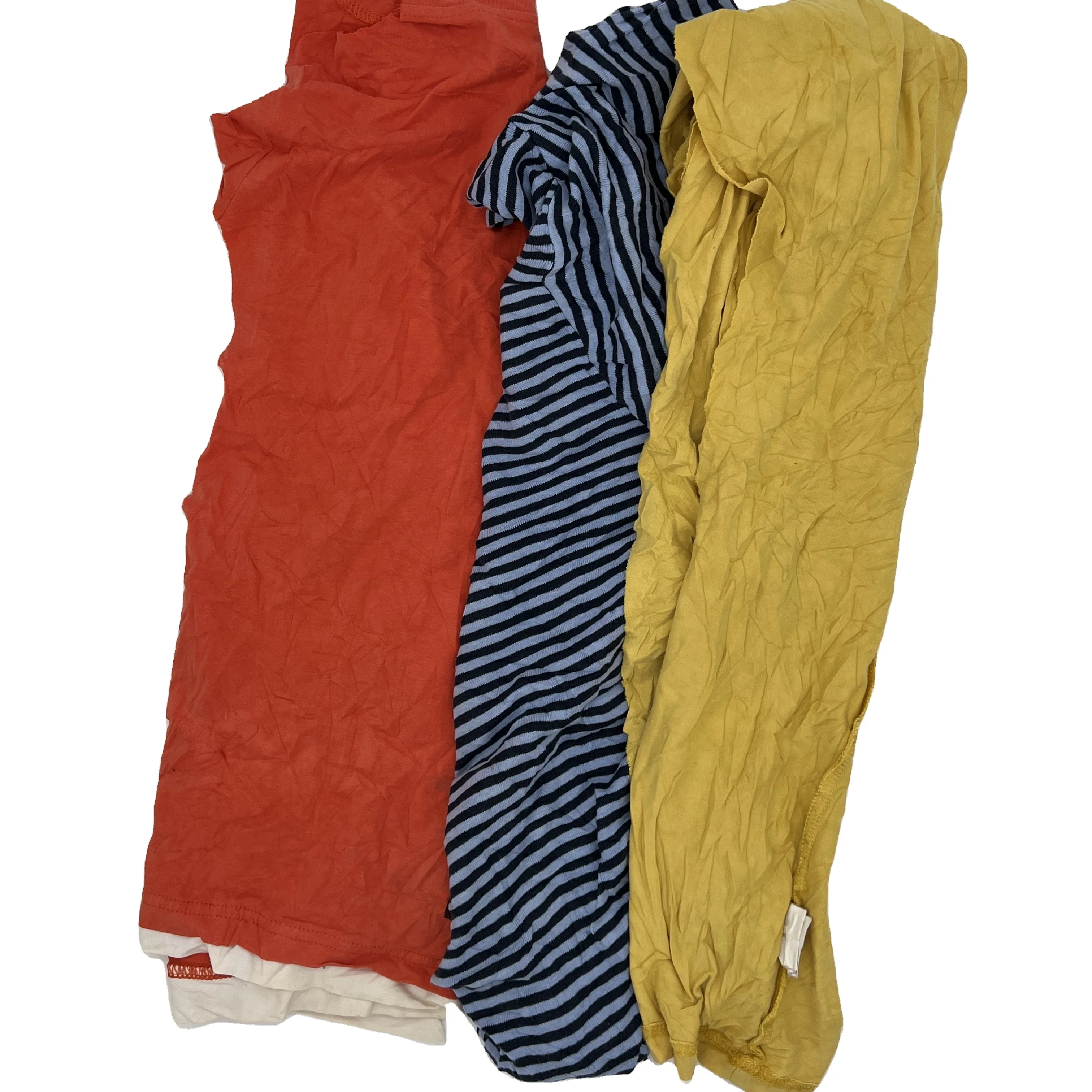 10 кг тюков из высококачественного хлопка reciclaje textil indumentaria, нарезанные на куски, промышленное протирание хлопчатобумажные разноцветные футболки, тряпки