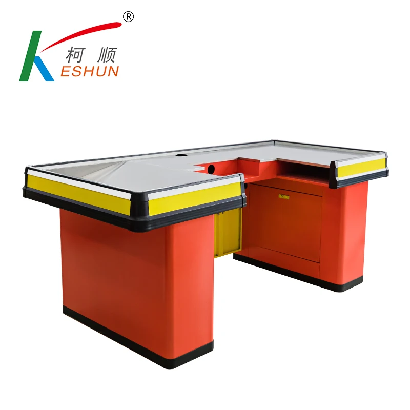 Shop Cash Counter Table Design for Supermarket Checkout Counter for Sale
