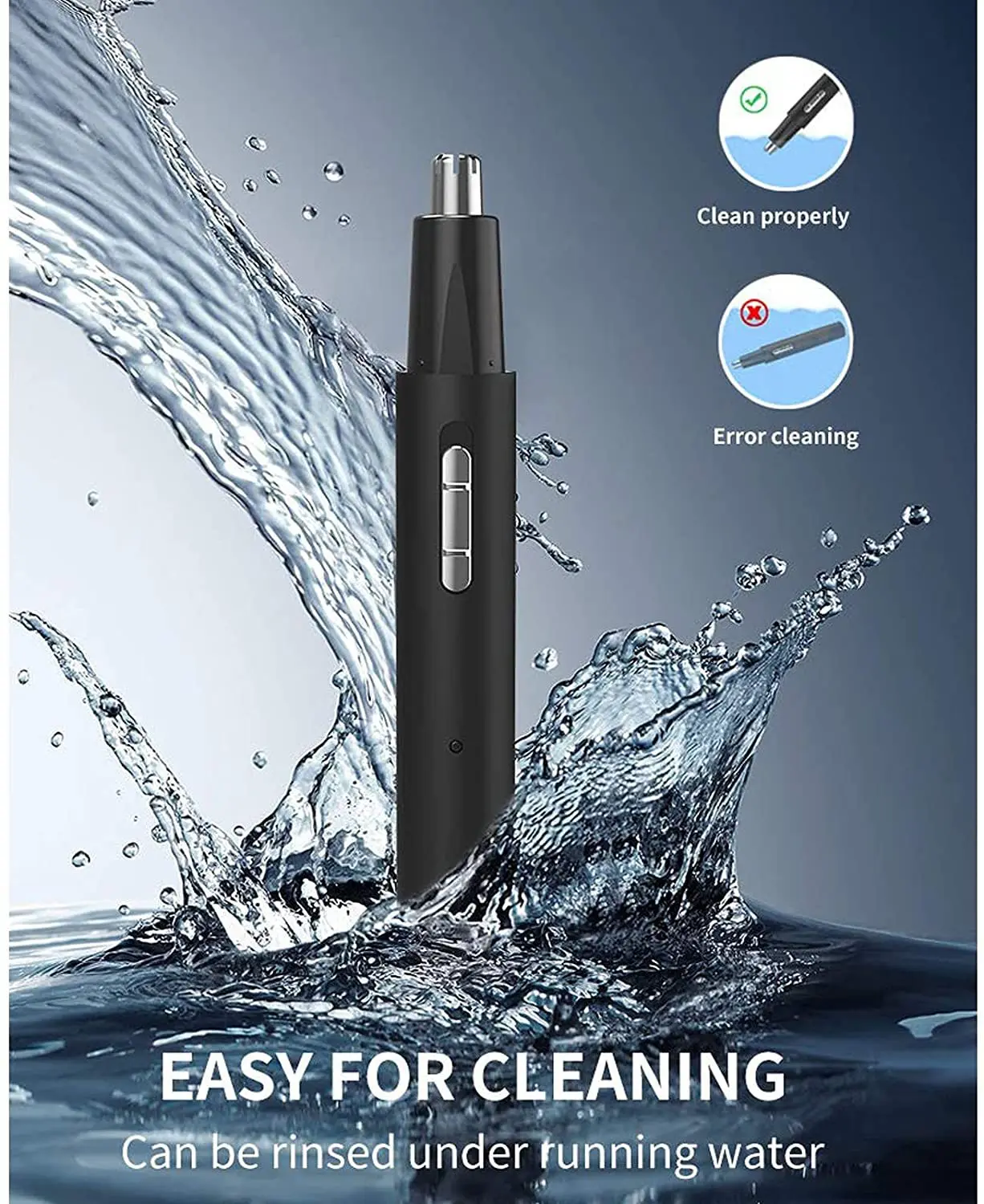Eyebrow Nose Hair Trimmer Shaver Clean Razor Remover USB Charging Shaver Replaceable Blade Trimmer Nose Hair Remover Epilator