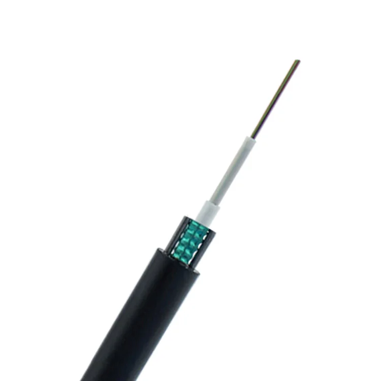 Outdoor 2 4 6 8 12 24 core single mode GYXTW optic fiber cable