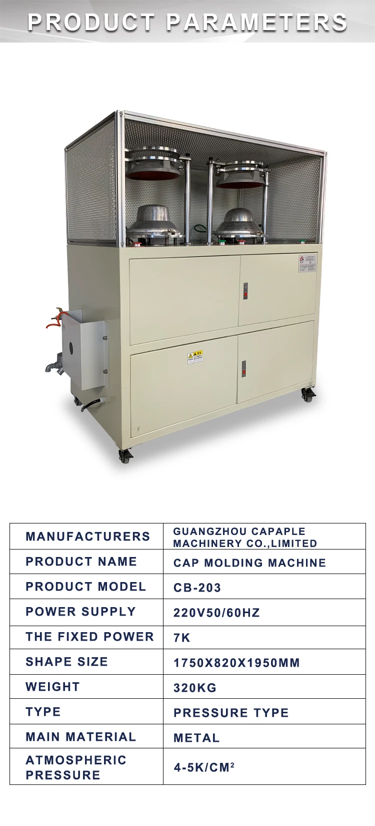 Bucket hat blocking machine-double-head with boiler used for blocking the fishing hat. mountaineering hat ect