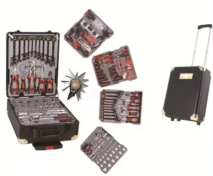 Wholesale 186pcs aluminum case portable and durable swiss kraft auto tool kit box set