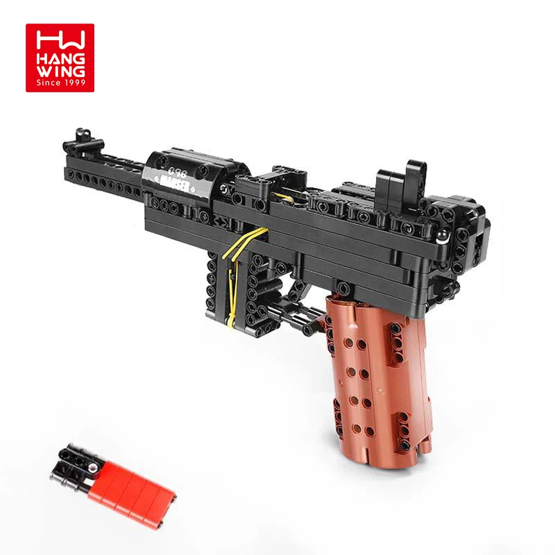 HW Mauser C96 Pistol Gun Building Blocks Weapon Model Bricks Assembly Gun Toys Block 368pcs