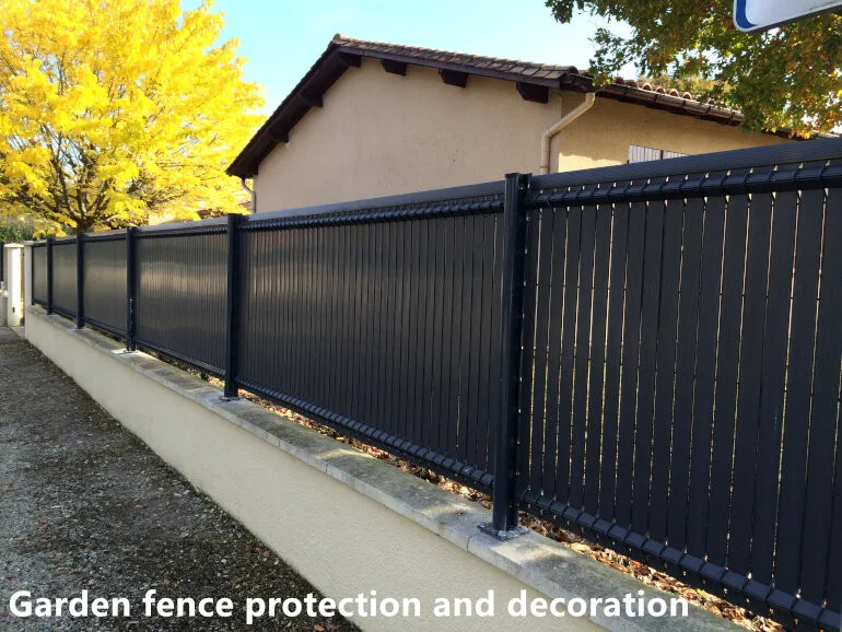 Vertical Strip 3D Occultation KIT  Anthracite Decoration Panel Privacy Garden Fence PVC slat