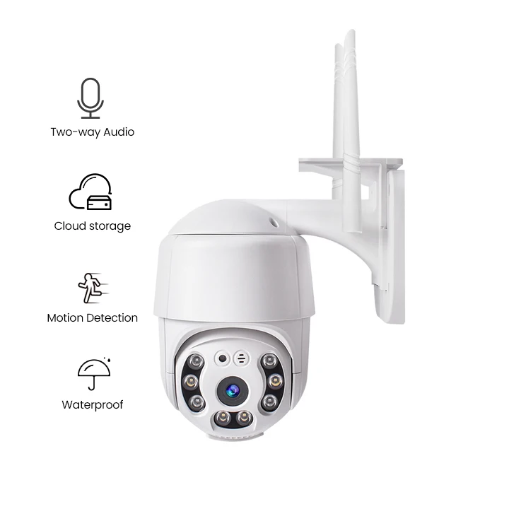 2022 New Trend Smart CCTV Two Way Audio HD 1080P Night Vision Waterproof Outdoor Security Wireless PTZ Surveillance IP Camera