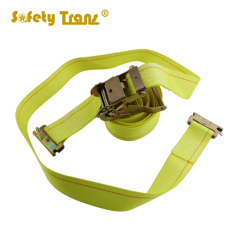 JiuLong   2 Inch 2T Ratchet Tie Down  Ratchet With Spring E Clip For Cargo Control