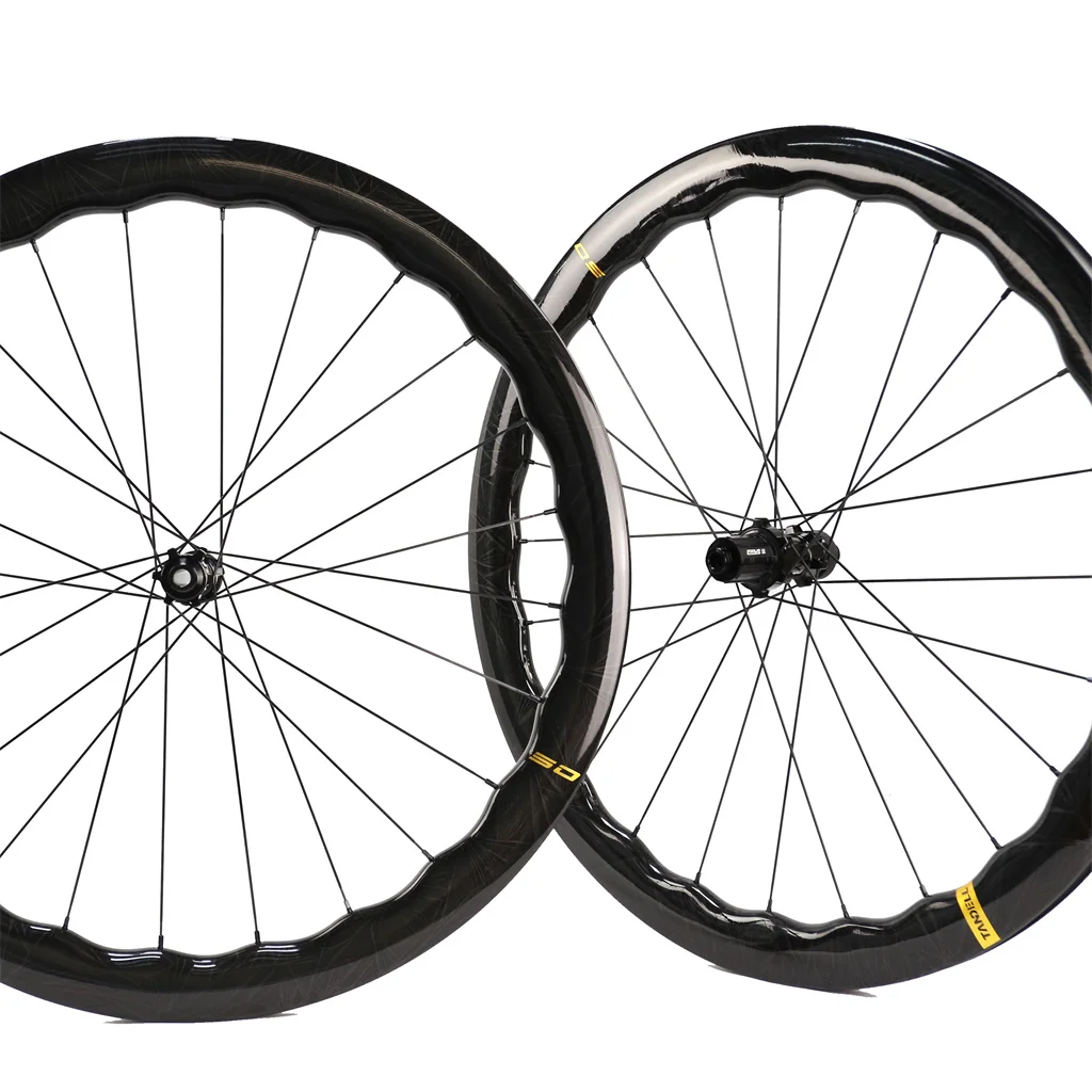 Tandell  Carbon Bicycle Wheelset Shimano 11Speed Hub With Pillar 1423 Spokes 700C Road Wheelset Bicycle For Sport