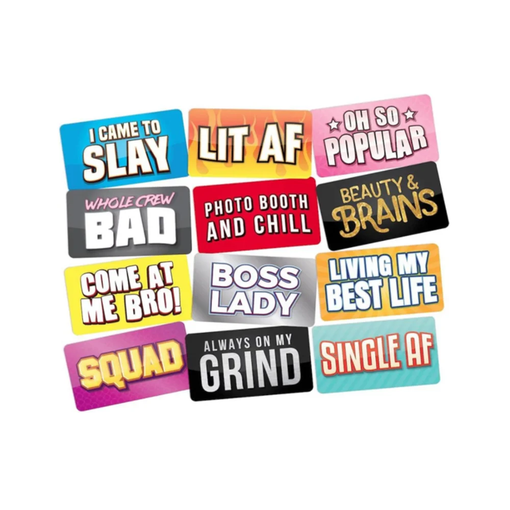 Party Supplies Photo Props UV Printing Funny Cheering Selfie Props for Party Favors