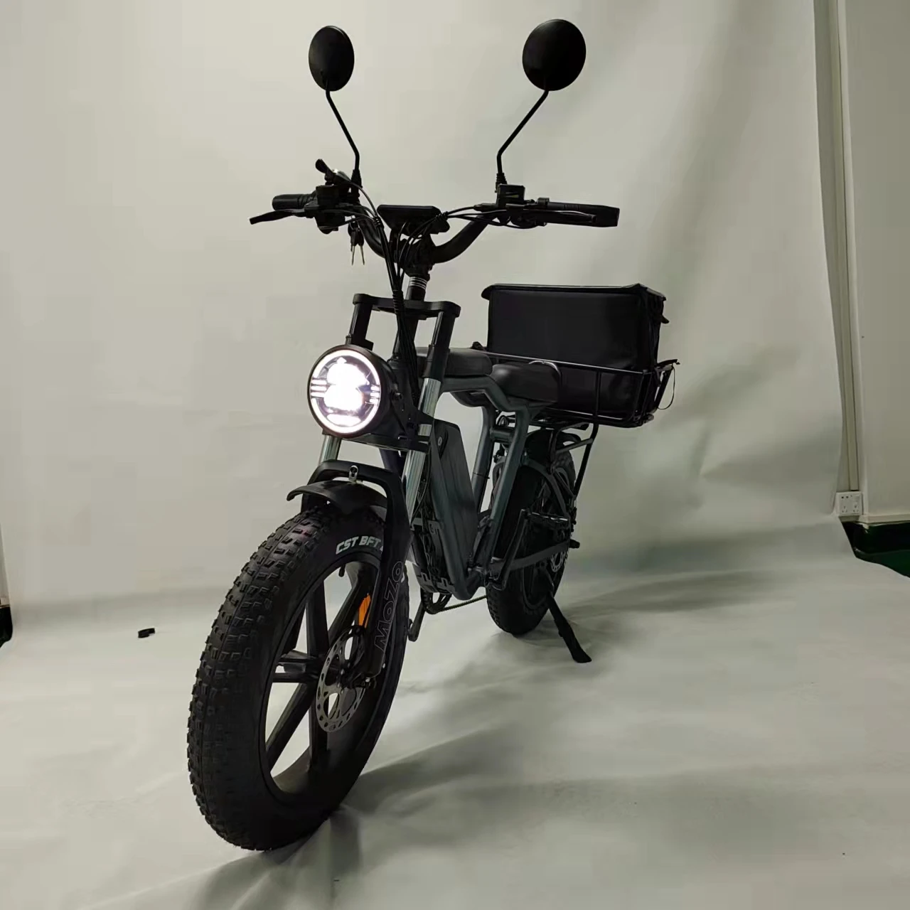 Family Cargo bike 750w motor 16ah48v battery 55km/h fast electric bicycle full suspension hydraulic brake  Fat bike electric