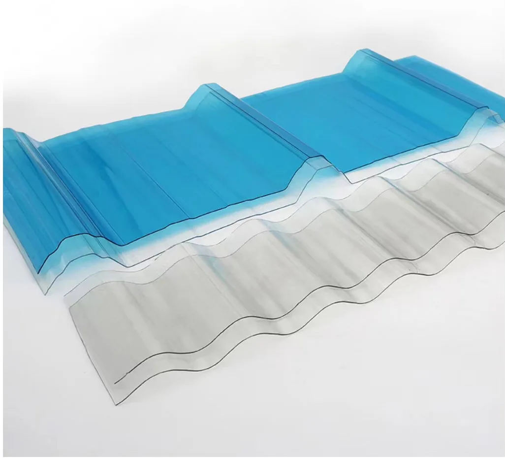 wavy polycarbonate roof sheet greenhouse rain shelter sunshade rainproof trapezoidal corrugated panels price dubai