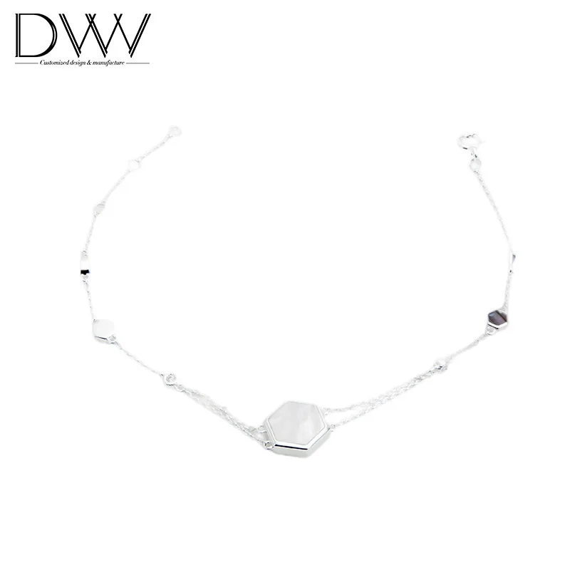 
China Market Jewellry Bracelet Jewelry Accessories S925 Silver Link Bangle For Women 