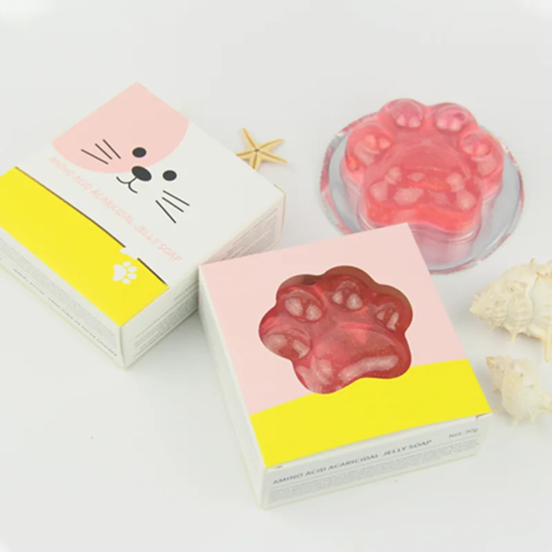 OEM/ODM Jelly Q Elastic Handmade Peach Soap Amino Acid Moisturizing Oil Control Whitening Collagen Bath Face Soap