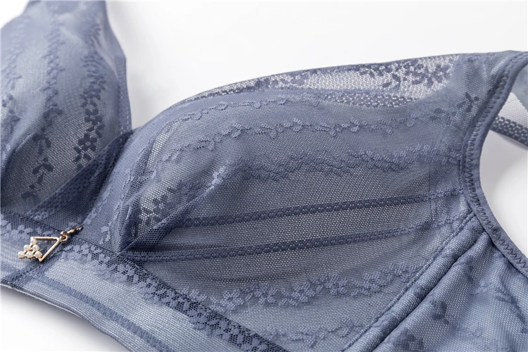 Exquisite Floral Mesh Transparent Women Sexy Bra and Panty Sets Luxury