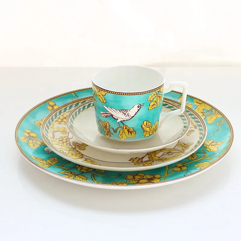 tangshan restaurant ceramic tableware dinner set bone china crockery 16pcs dinner sets